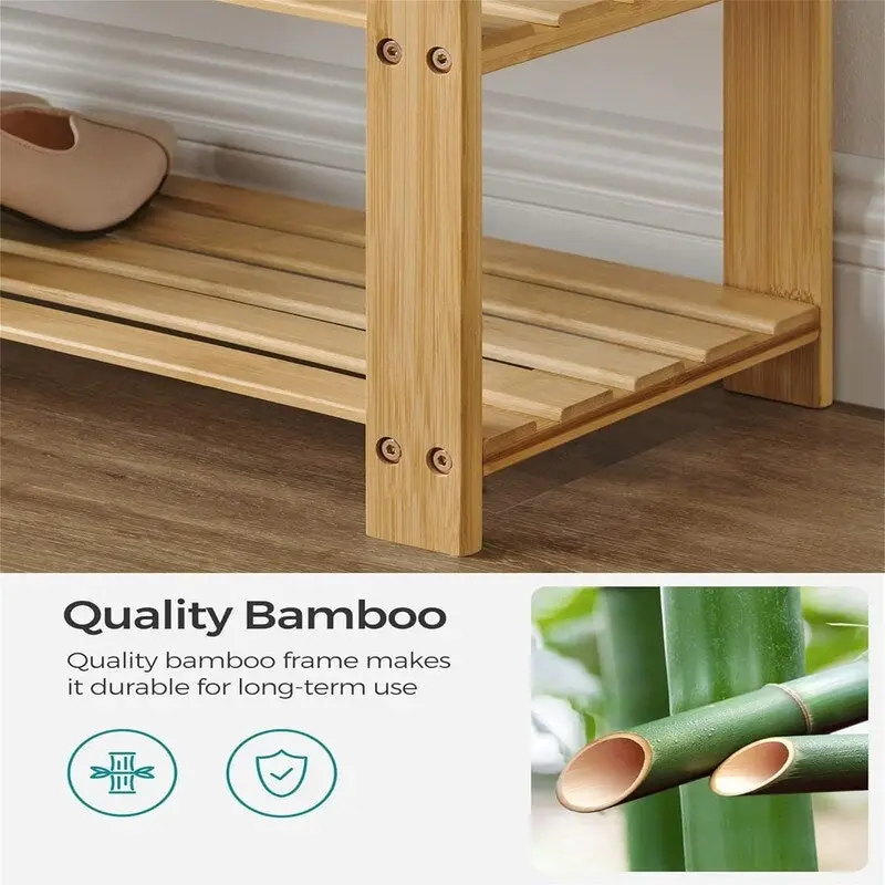 3-Tier Shoe Rack - 11.4D x 28W x 19.3H