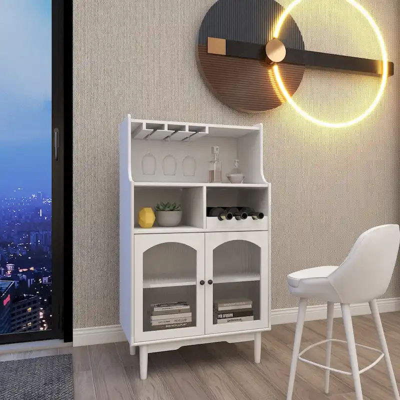 Bar Cabinet with Removable Wine Rack