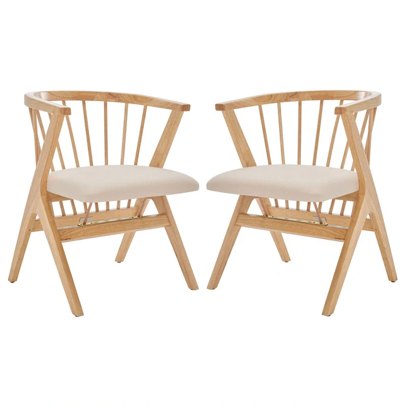 Carlota Spindle Dining Chair (Set of 2) - 23  W x 23  D x 30  H - 22Wx22Dx30H