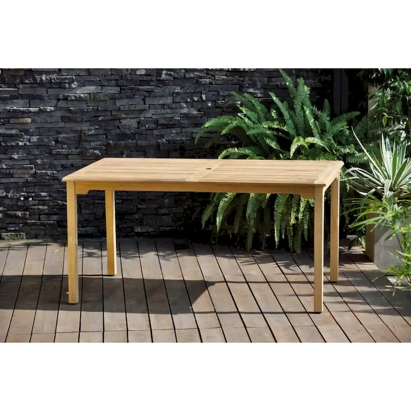 Amazonia FSC Solid Teak Hawaii 7 piece Outdoor Patio Dining Set - 7 Piece