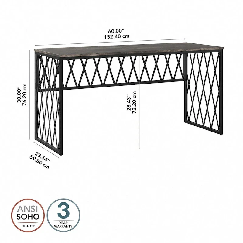 City Park 60W Industrial Writing Desk Home