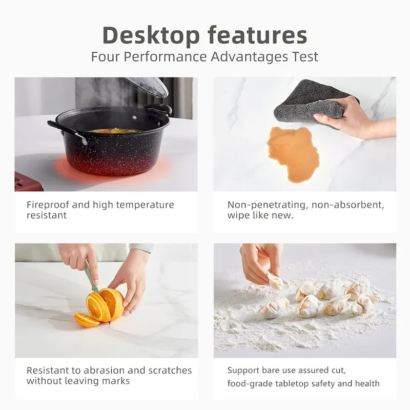 Extendable Dining Table Set with Sintered Stone Top - Seats 6-10