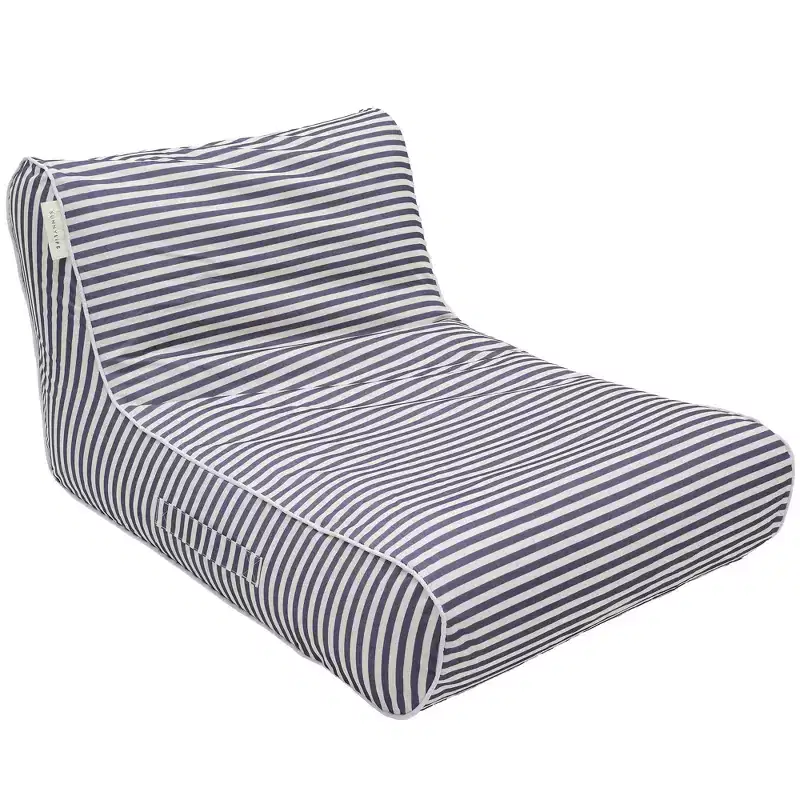 Sunnylife: Luxe Floating Chair - Marine Navy Stripe - Inflatable Poolside Lounge