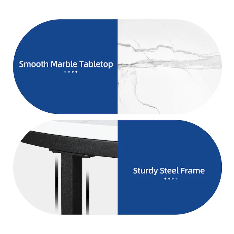 Moasis Industrial 2-Tier Round Coffee Table with Shelf