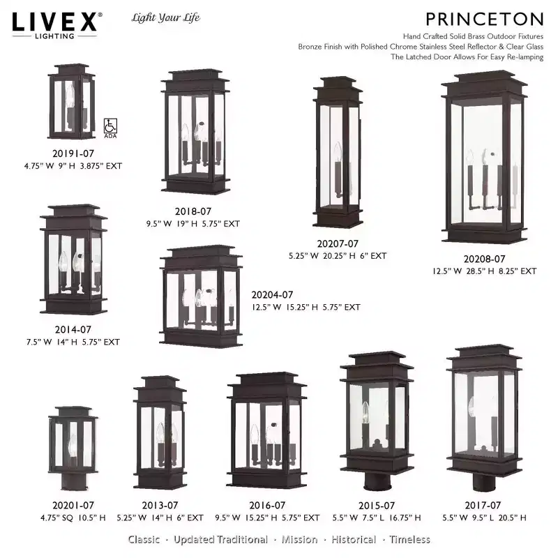 Livex Lighting Princeton 2 - Light Post Light in Bronze