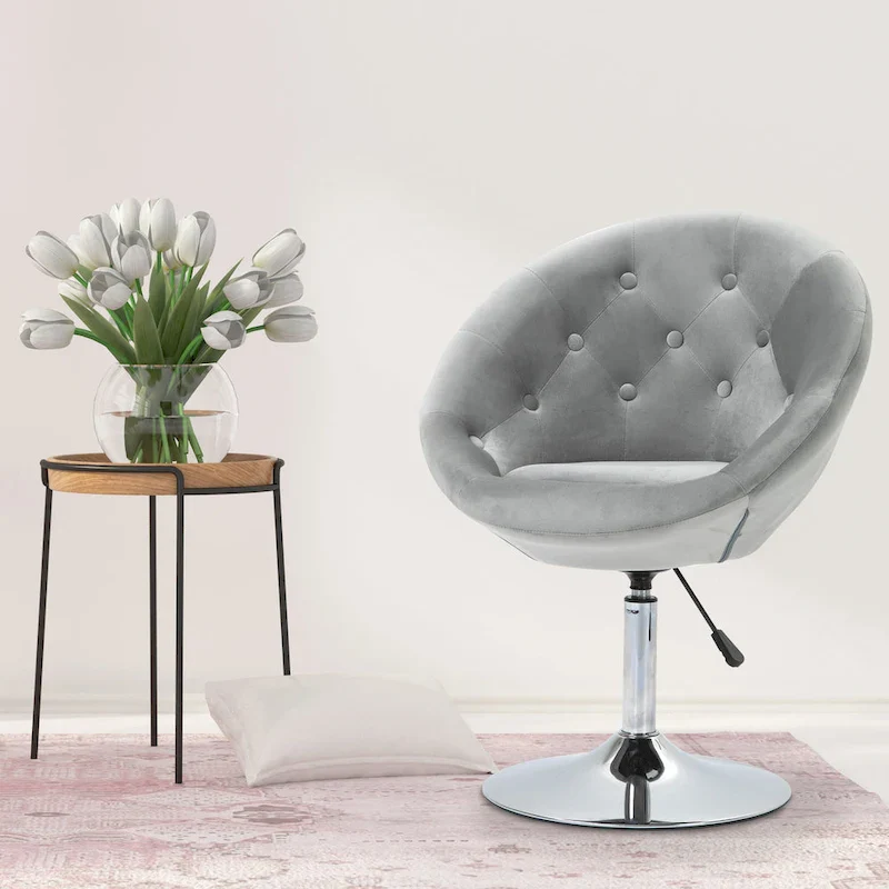 Modern Swivel Accent Chair Adjustable Height