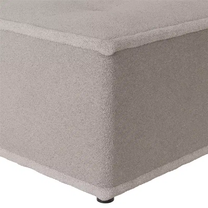 DHP Paloma Upholstered Armless Modular Chair with Backrest Pillow