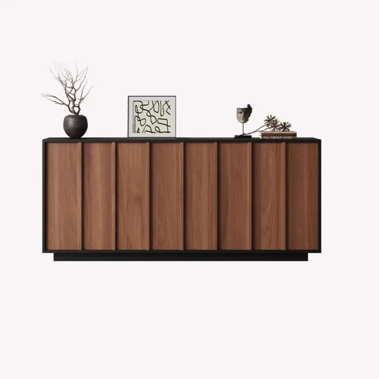 Modern Wood Buffet with Alterable Shelves
