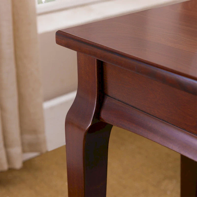 Narrow Chairside Grey Wood Table