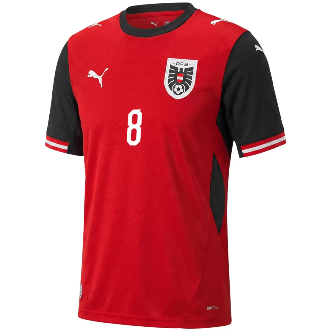 ALABA #8 Austria Home Jersey World Cup 2026