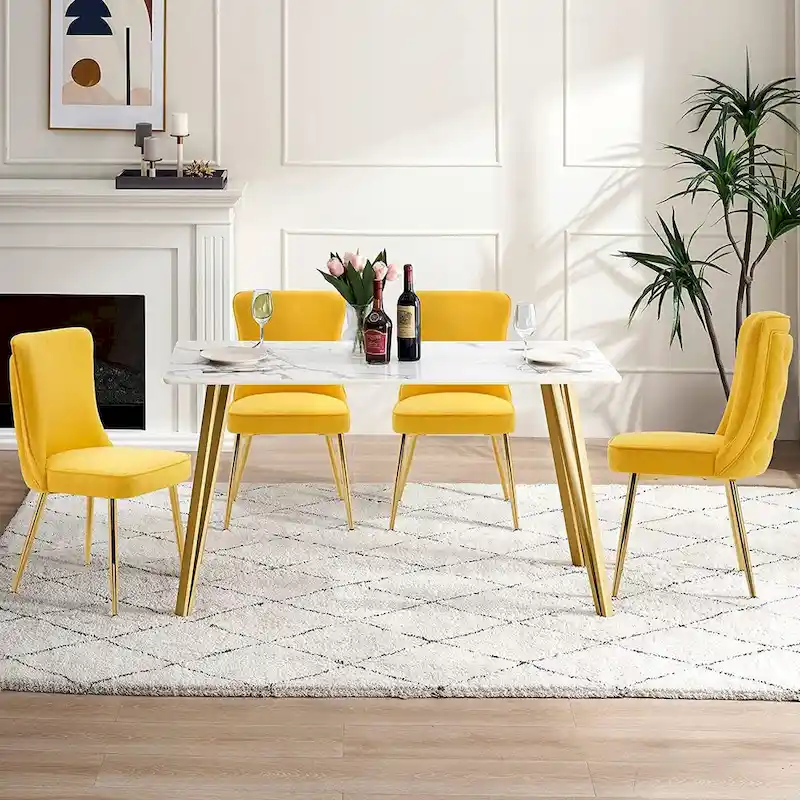 Tufted Button Back Room Chair Set of 2