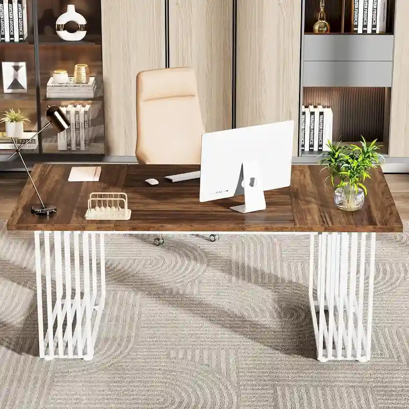 70.9 Modern Home Office Desk, Computer Executive Desk