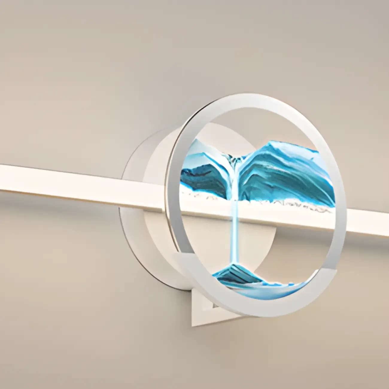 Dimmable Glass Bathroom Vanity Light with Integrated LED