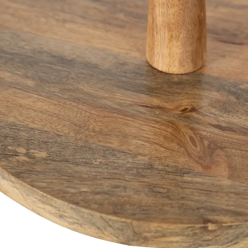 Kate and Laurel Praxis Wood Tiered Tray