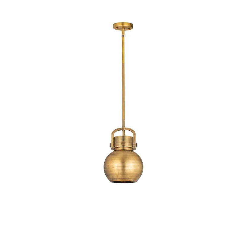 Innovations Lighting Newton Metal Sphere - 1 Light 8  Stem Hung Pendant