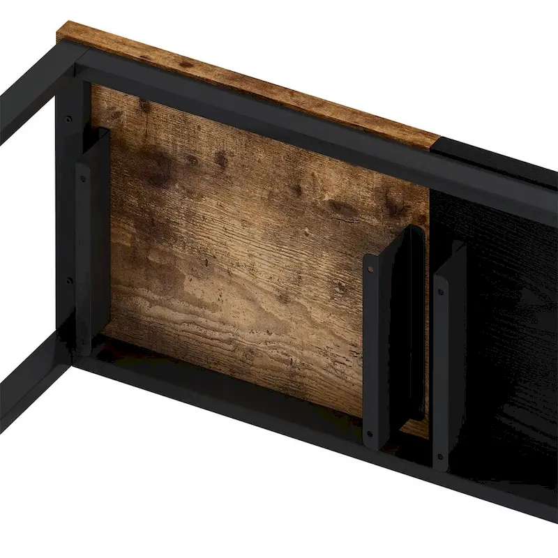 Kitchen Dining Table,Pub Table,Long Dining Table Set with 3 Stools