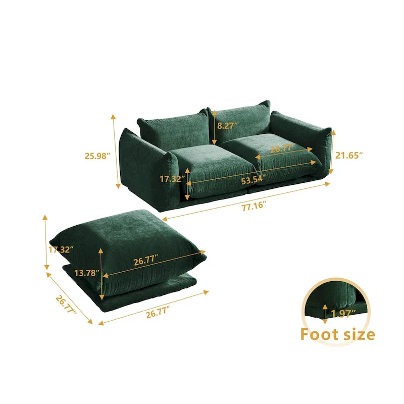 Living Room Furniture Love Seat Sofa Double Seat Sofa