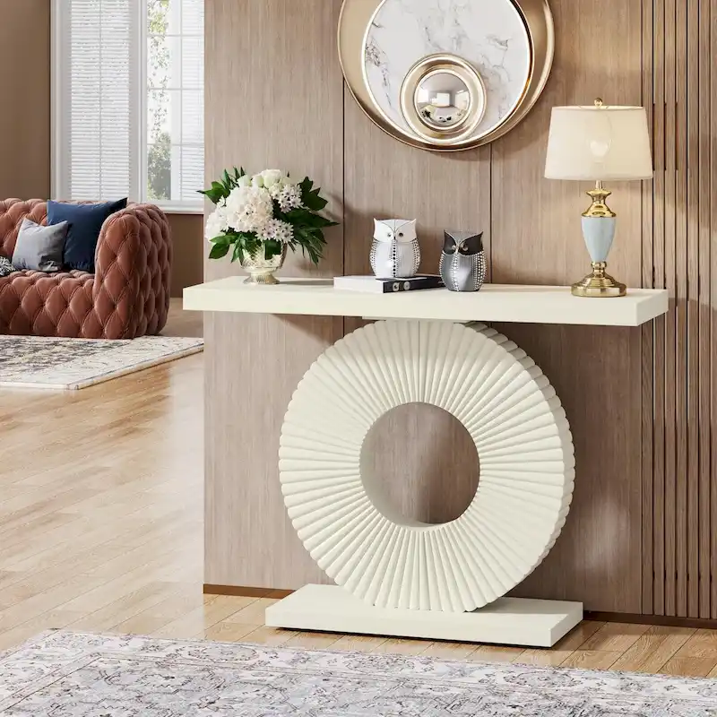 40 inches Modern Console Table Entryway Sofa Accent Table for Living Room