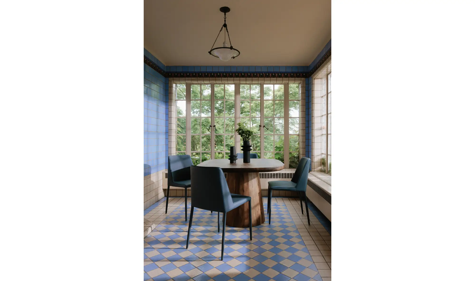 Nora Dining Chair Ocean Cavern Grey Vegan Leather - Set Of Two