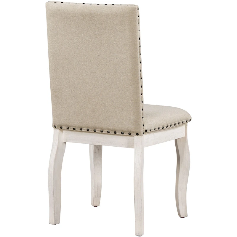 5-Piece Dining Set with Round Extendable Dining Table and Chairs