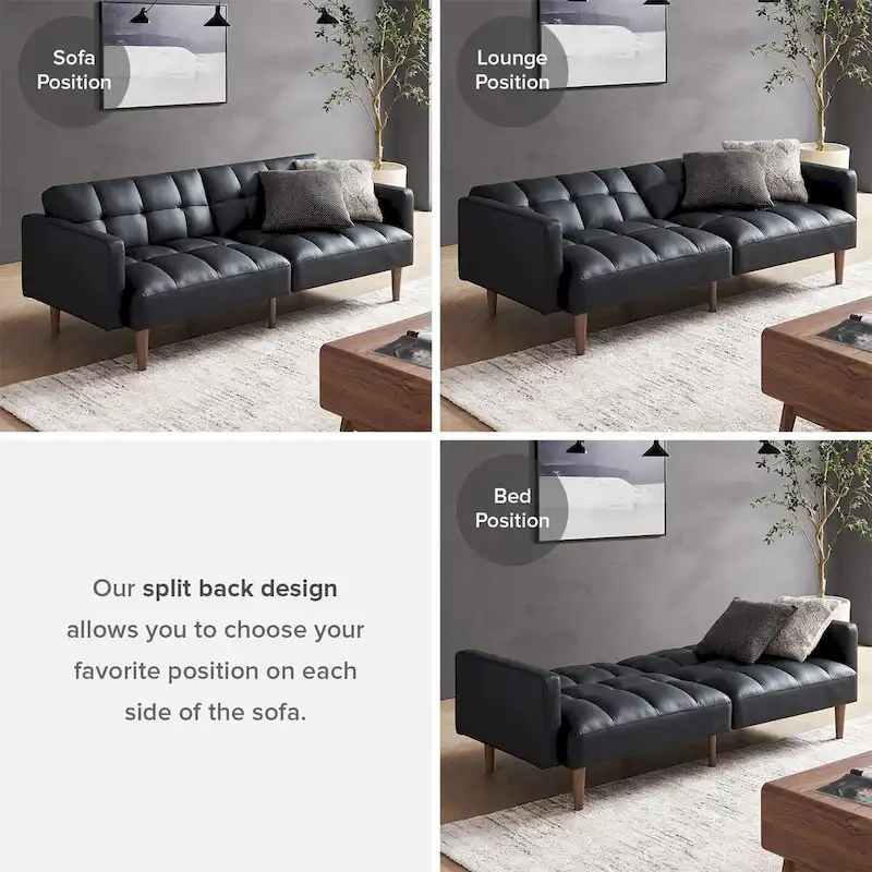 Mopio Aaron Futon Convertible Sofa Sleeper Futon