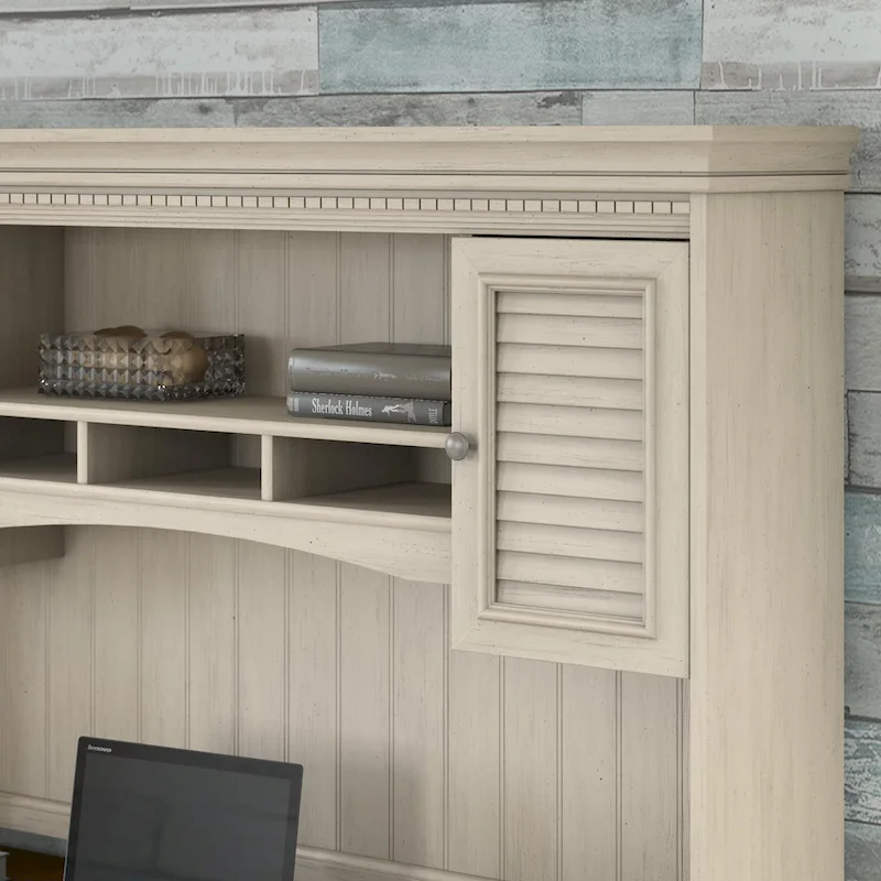 Fairview 60W Desk with Hutch, Cabinet and Bookcase by