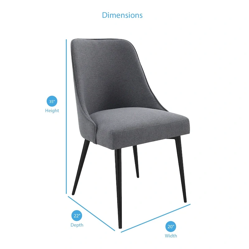 Steve Silver Fagared Fabric Dining Chair (Set of 2)