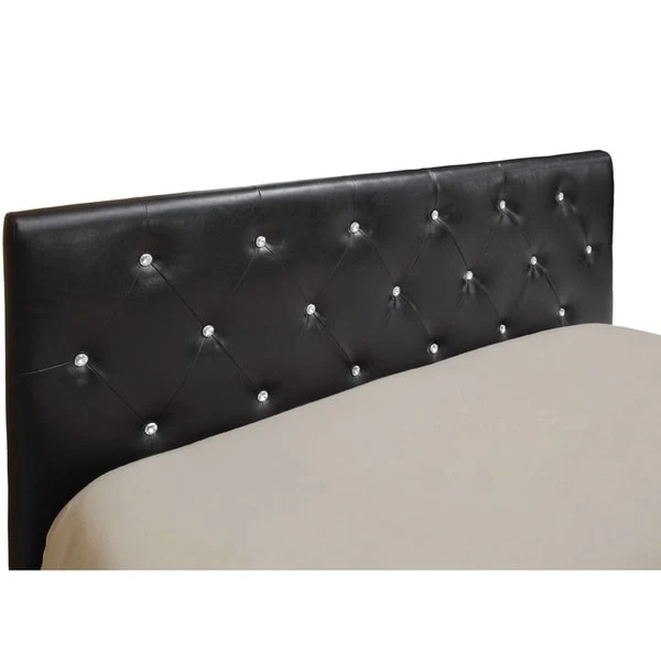 Furniture of America Luxi Modern Tufted Faux Leather Headboard