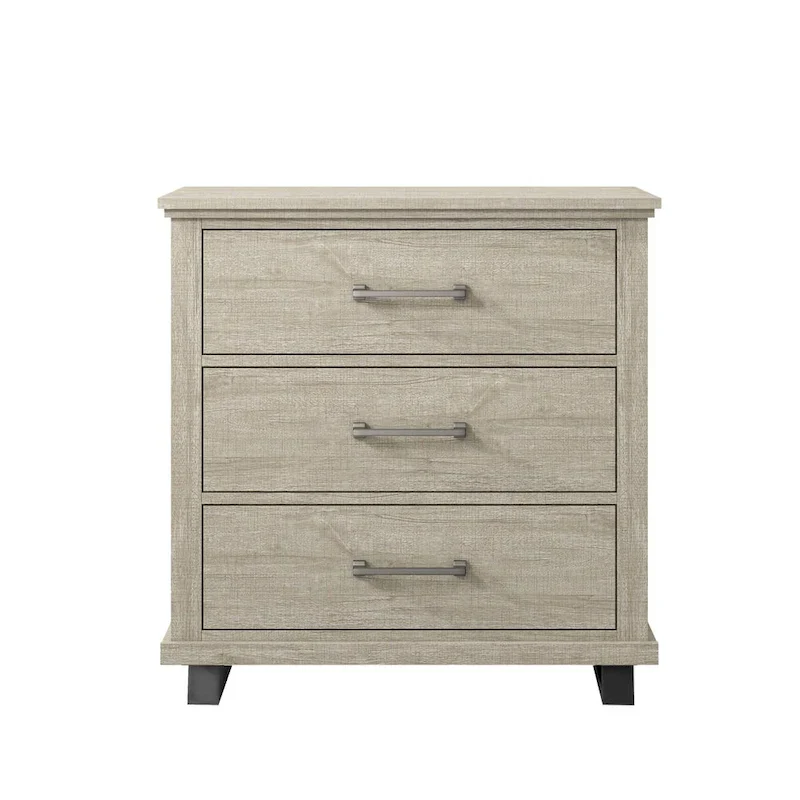 Farmhouse 4-Piece Bedroom Set - 2 Nightstand, 1 Chest and 1 Dresser
