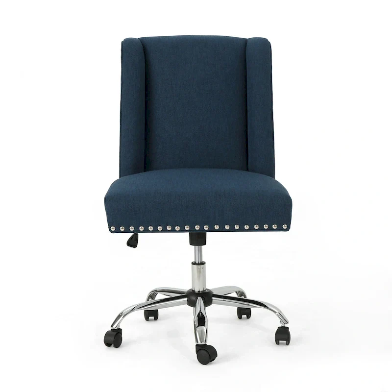 Swivel Office Chair with Chrome Base