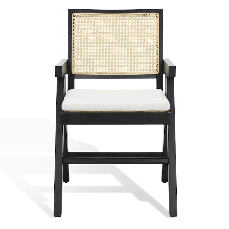 SAFAVIEH Couture Maiju Rattan Arm Chair - 21 In. W x 23 In. D x 34 In. H - 21Wx23Dx34H