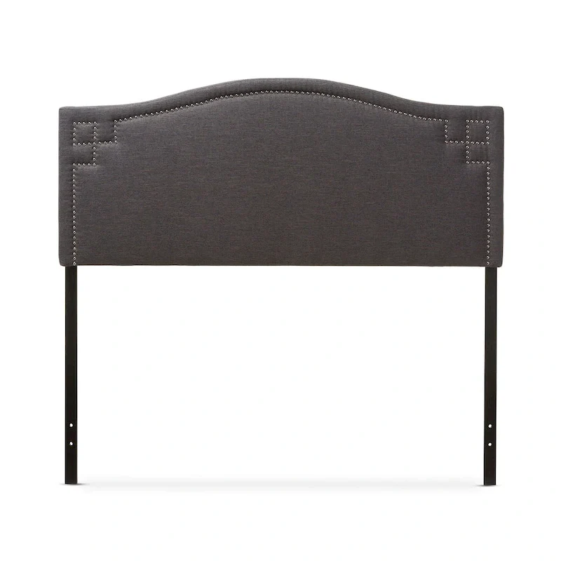 Modern Dark Grey Upholstered Headboard