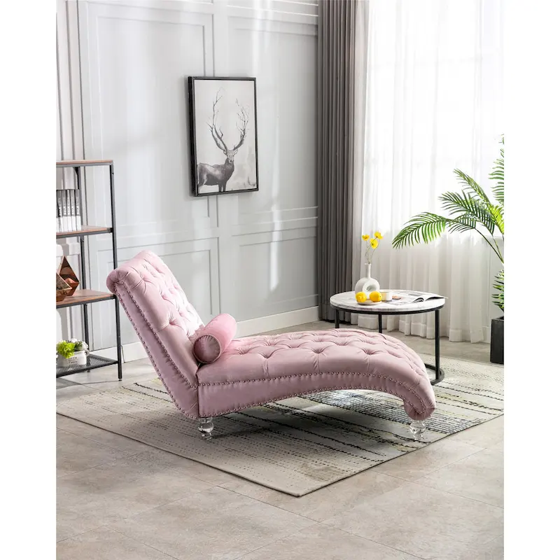 Leisure concubine sofa with acrylic feet