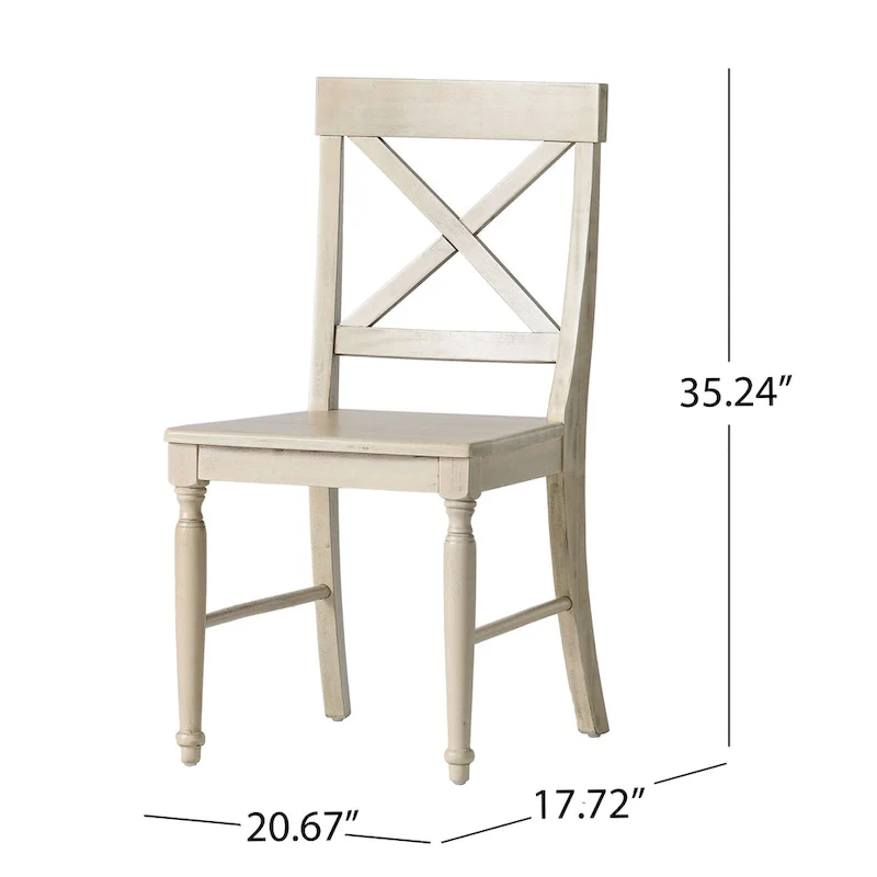 Rovie Acacia Wood Dining Chair (Set of 2) by Christopher Knight Home