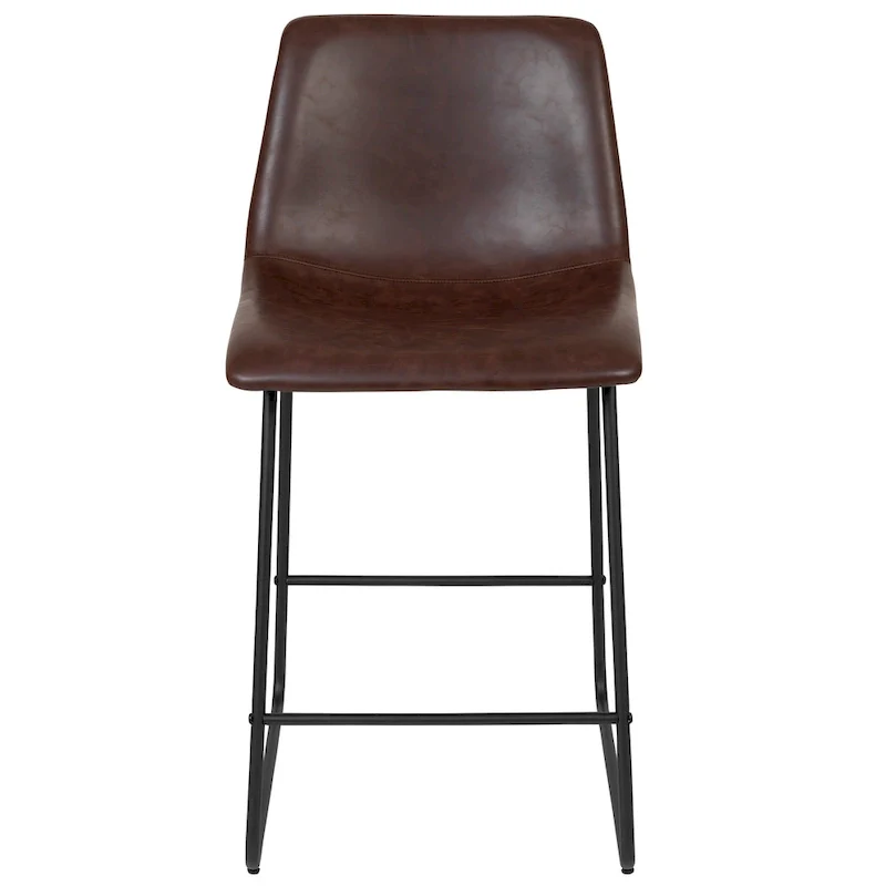 Upholstered Counter Height Modern Dining Stools (Set of 2)