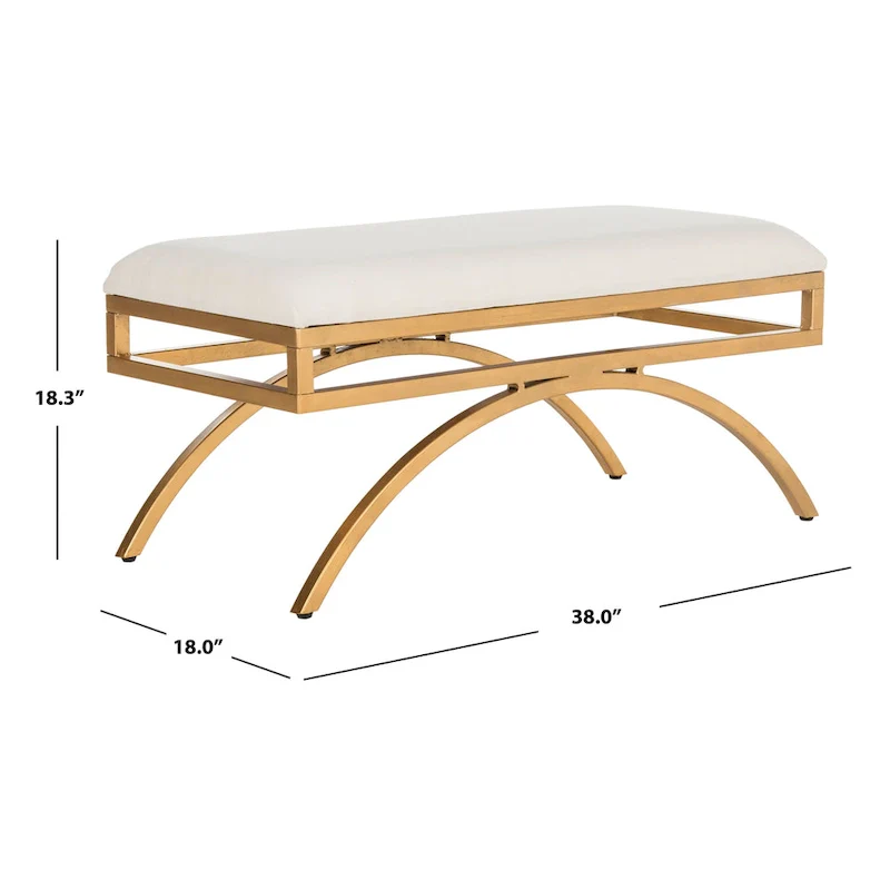 Belinda Modern Glam Arc Bench