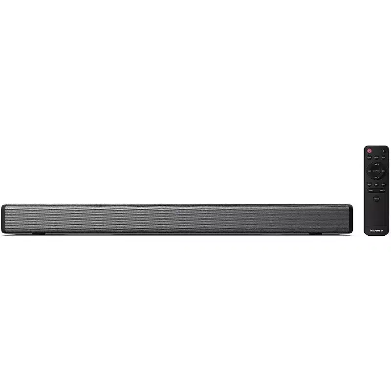 Refurbished: Hisense 2.1ch Sound Bar, Built-in Subwoofer, HS214 Black, - Manufactuer Refurbished