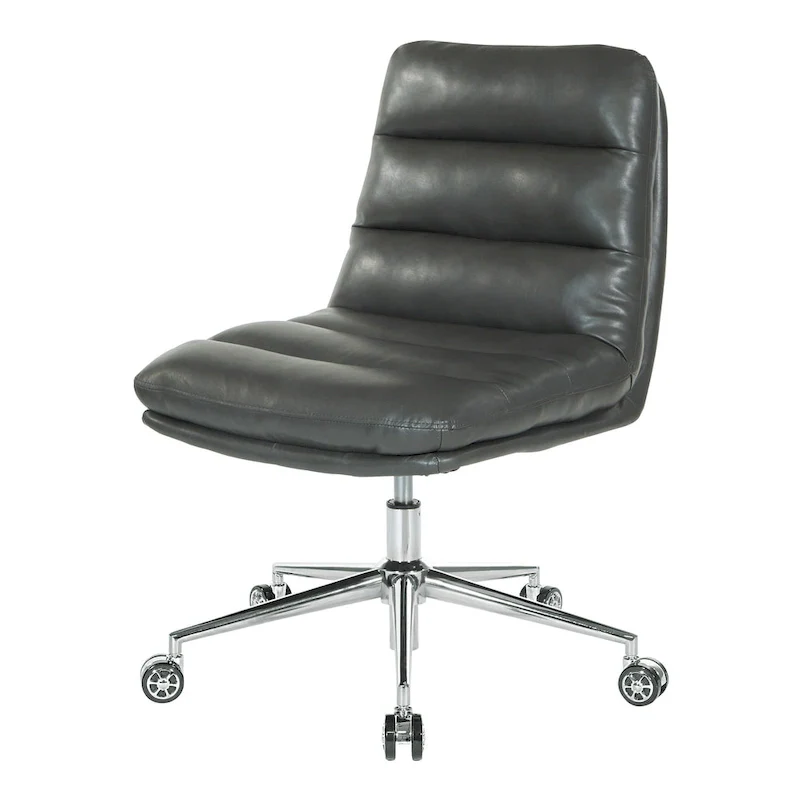 Legacy Swivel Office Chair in Faux Leather
