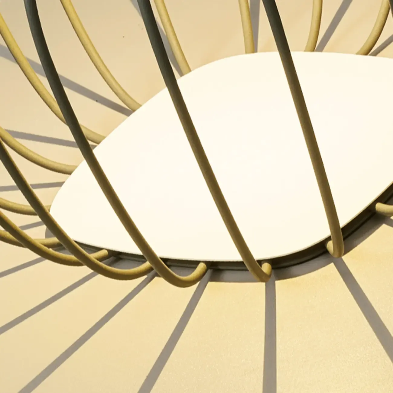 Modern Metal Cage Design Solar Post Cap Light