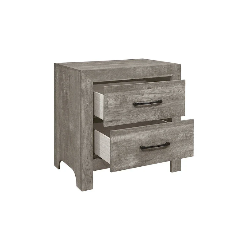 Tabina 3 Piece Gray Modern Panel Bedroom Set