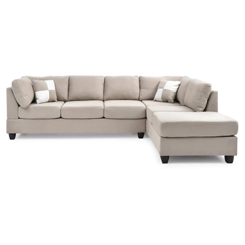Gallant Microsuede Sectional Sofa