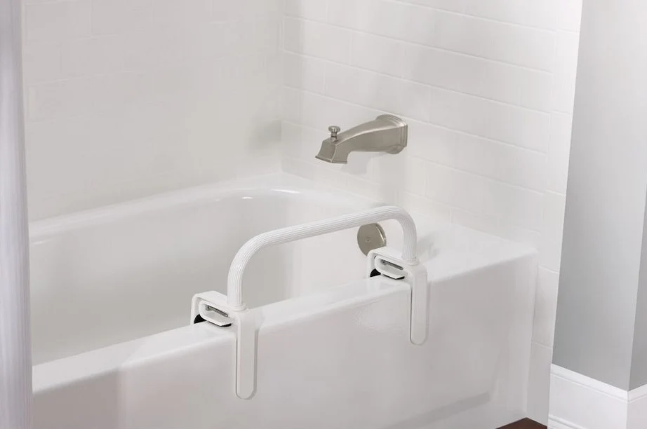 Moen Glacier Low Profile Tub Safety Bar, 10 x 17 in.