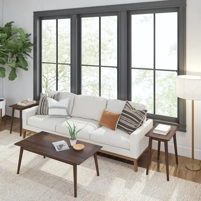 Plank and Beam Mid-Century Rectangular Side Table - 24