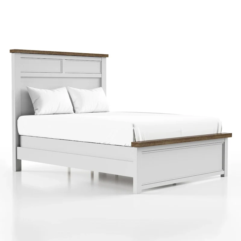 Furniture of America Althea Modern Farmhouse Pinewood Panel Bed