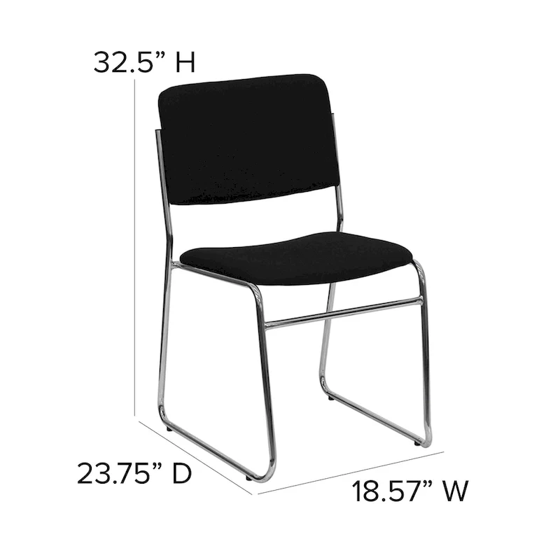 500 lb. Capacity High Density Stacking Chair with Sled Base