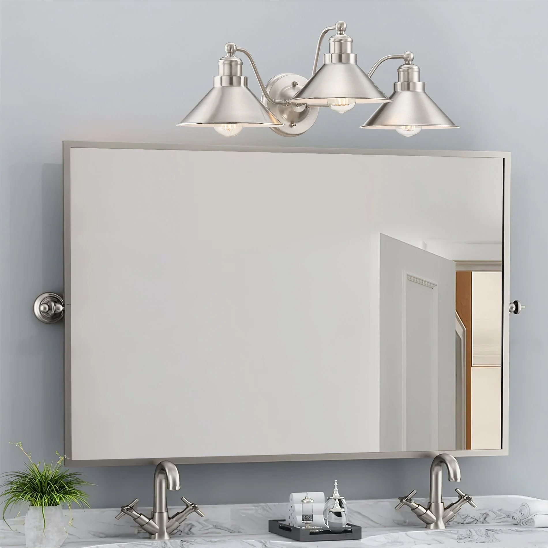 Welton 26 3-Light Modern Farmhouse Bathroom Light