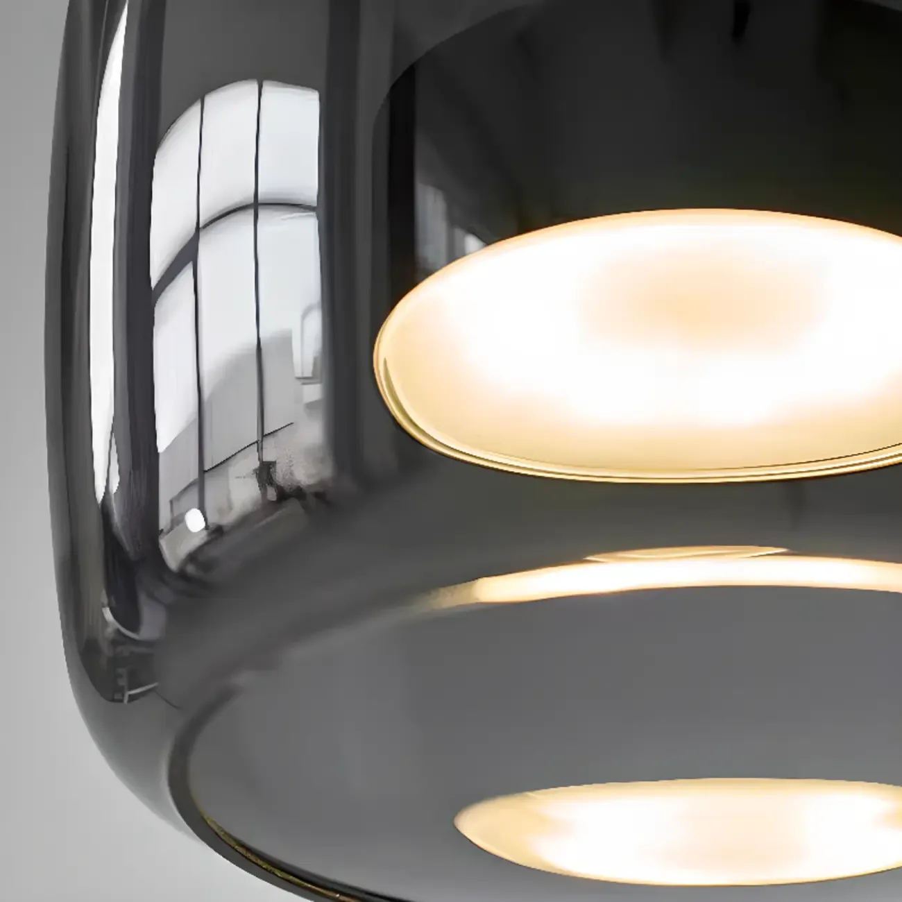 Dimmable Geometric Metal Glass LED Pendant Light