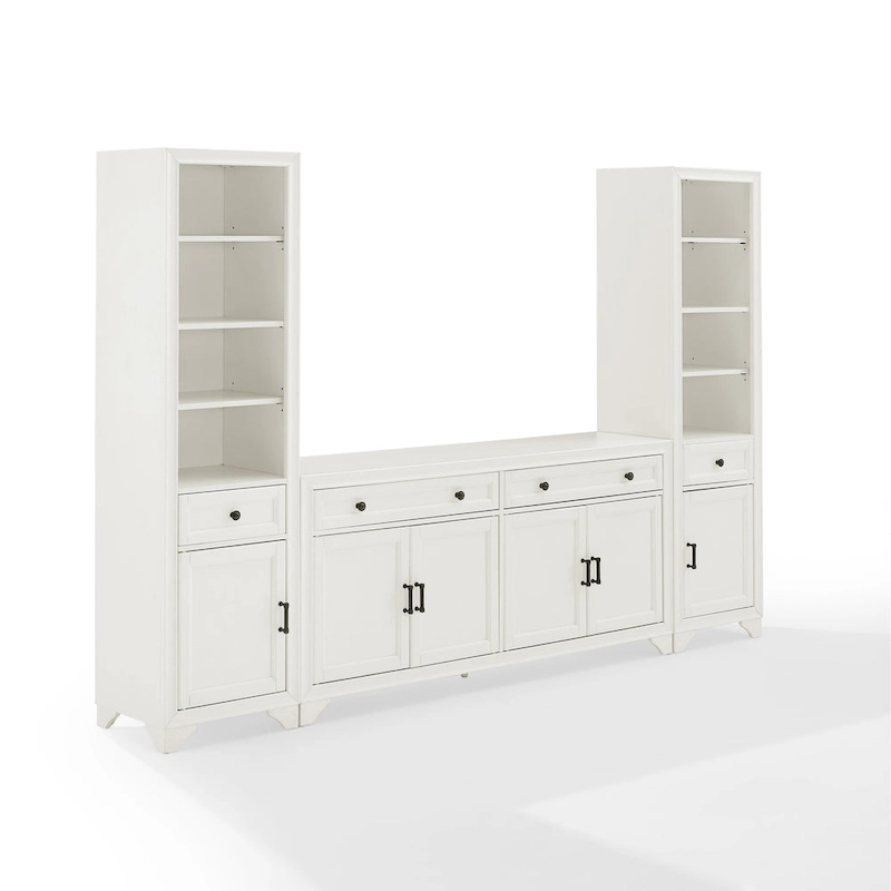 Crosley Tara 3Pc Sideboard And Bookcase Set - 15x97x67.63