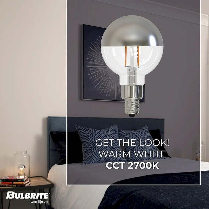 Bulbrite Multi Pack Dimmable G16 Candelabra (E12) LED Bulb