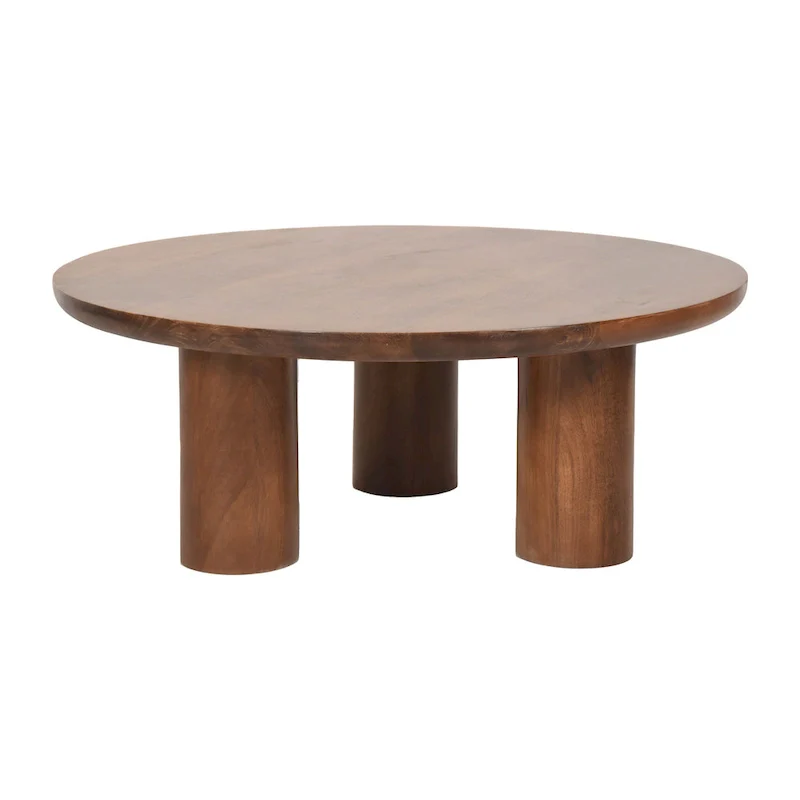 Mango Wood Elegant Pair of Boho Coffee Tables for Modern Homes